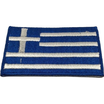Vlajka, vyšívaná, zažehľovacia, Grécko