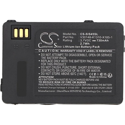 Cameron Sino Siemens S45 / ME45 CAMERON SINO Li-Ion батерия 3.7V/730mAh, съвместима със Siemens L36880-N4501-A100, ЧЕРНА CS-SIS45SL (CS-SIS45SL)