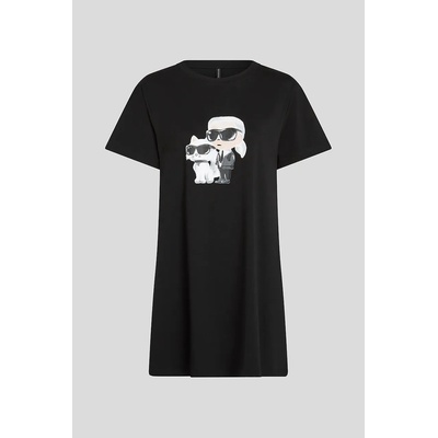 Karl Lagerfeld нощница дамска от памук с еластан IKON (A3W45007)