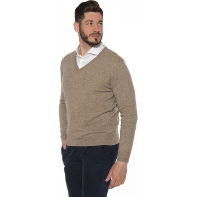 Kašmírový svetr Cristiano hnědá