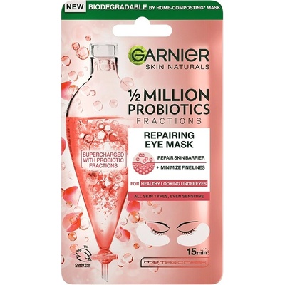 Garnier Skin Naturals Обновяваща лист маска за околоочен контур с пробиотици, 6 g