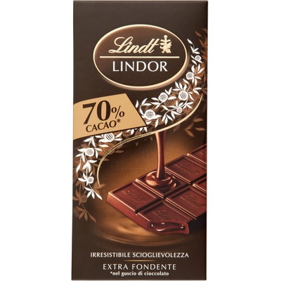 Lindt kvalitná horká čokoláda 70 % kakaa 100 g