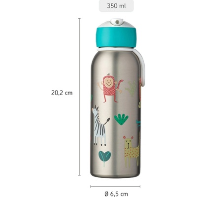 Mepal termolahev s brčkem Flip Tlapková patrola Pips 350 ml