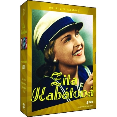 Zita Kabátová - 100 let - kolekce 4 : Světlo jeho očí + Manželství na úvěr + Žena na rozcestí + Její hřích, 4 DVD
