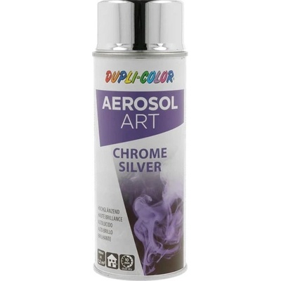 Aerosol Art Chrome dekoračná farba v spreji s vysokým leskom efekt lešteného chrómu 400 ml sivá