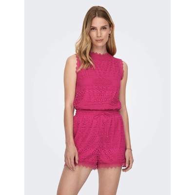 ONLY Тъмнорозов дамски топ с дантела ONLY Evie ONLY | Rozov | ЖЕНИ | M