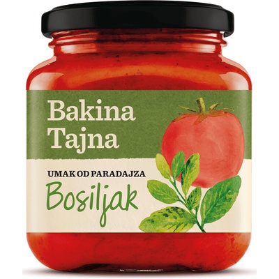 Bakina Tajna rajčatová omáčka s bazalkou 300 g
