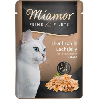 Miamor Feline Filets tuňák a losos jelly 6 x 100 g