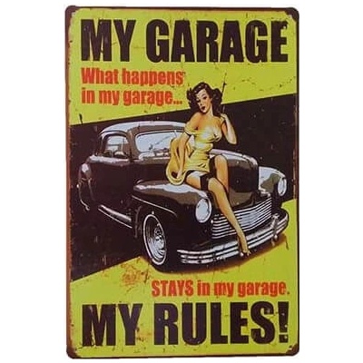 Ceduľa My Garage My Rules