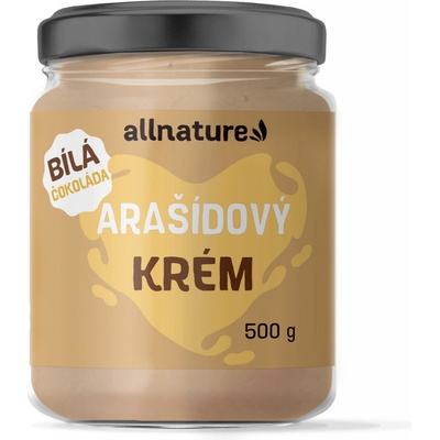 Allnature Arašídový krém s bílou čokoládou 500 g