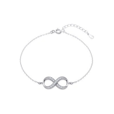 Nubis dámský stříbrný náramek nekonečno NB-1169