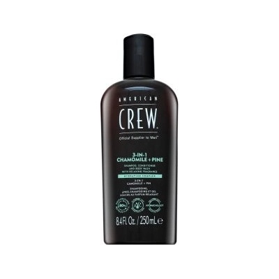 American Crew 3-in-1 Chamolie + Pine šampon kondicionér a sprchový gel 250 ml
