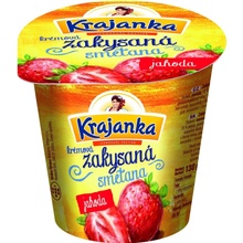 Krajanka Zakysaná smetana Jahodová 130 g