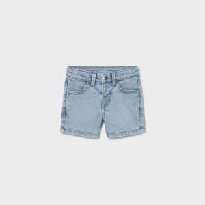 Mayoral Бермуди soft denim 5джоба светъл десен за бебе момче Mayoral