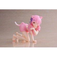 Taito Re Zero Desktop Cute Ram Cat Roomwear Version 13 cm