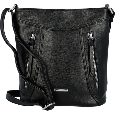 Stylová dámská crossbody kabie černá