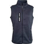 Daiber JN 773 / Дамски плетен полар с яка - тъмносив меланж/сребрист XXL (020773o2605)