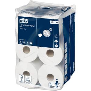 Tork Тоалетна хартия TORK Mini 111, 6 м, 2-слойна, 12 бр