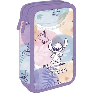 COOLPACK Ученически несесер с пособия Coolpack - Jumper 2 - Stitch Pastel