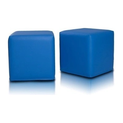 EMI taburetka kocka modrá