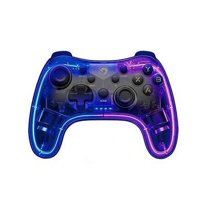 Gamepad Marvo GHOST 40, bezdrátový, 17tl., všesměrový, průhledný