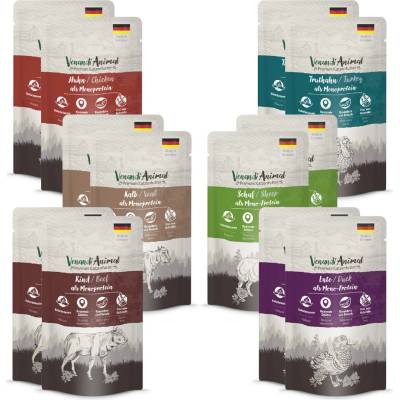Mix Venandi Animal 12 x mix 6 druhov 125 g