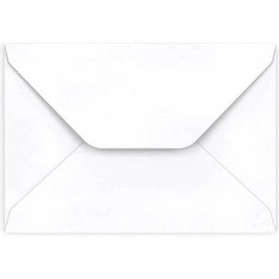 Bílá Obálka s Lichoběžníkovou Klopou 102x146mm