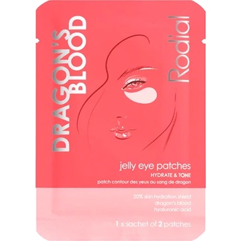 Rodial Dragon's Blood Jelly Eye Mask Patches хидрогелова маска за зоната около очите за хидратиране и изпъване на кожата за жени 1 бр