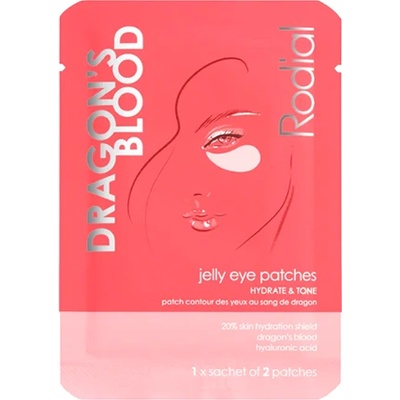 Rodial Dragon's Blood Jelly Eye Mask Patches хидрогелова маска за зоната около очите за хидратиране и изпъване на кожата за жени 1 бр