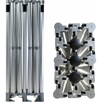 TENTino Konstrukce nůžkového párty stanu BIG HEXAGON EXTRA HIGH ROOF 4x8 m bez opláštění