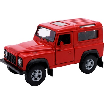 Welly Метална количка Welly - Land Rover Defender, червен, 1: 34 (42392)