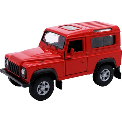 Welly Метална количка Welly - Land Rover Defender, червен, 1: 34 (42392)