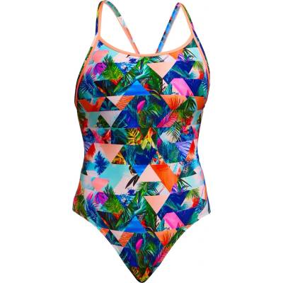 Funkita Дамски бански костюм Funkita Women's Diamond Back One Piece Swimsuit - Palm Prism - размер 38 (EU) (150-5659-1214)