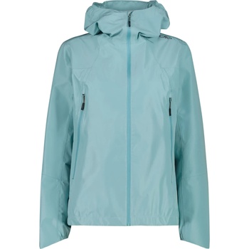 CMP Дамско водоустойчиво яке CMP Women's 2 Layer Jacket Fix Hood Waterproof jacket - Lagoon - размер 36 (EU) (102-4532-0712)