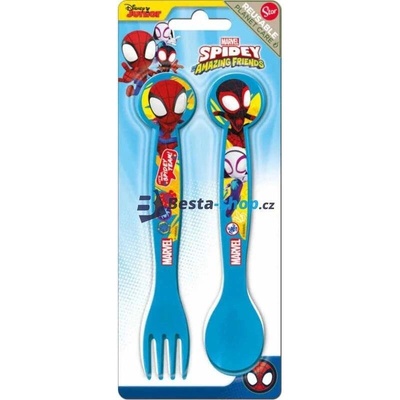 Stor Sada dětských příborů Spidey 2 ks