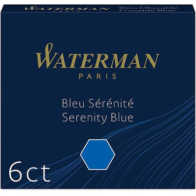 Waterman - Atramentové bombičky krátke – Serenity Blue