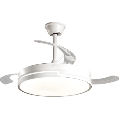 Aigostar - LED Димируем таванен вентилатор LED/36W/230V 2700-6500K + д. у. бял (AI1944)