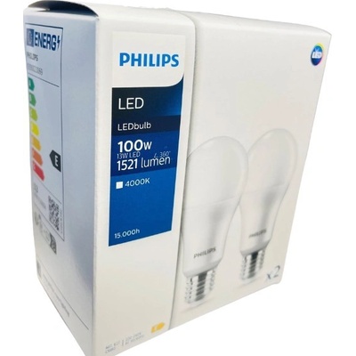 Philips 8719514471030 LED sada žiaroviek 2-set 13W E27 1521 lm 4000K