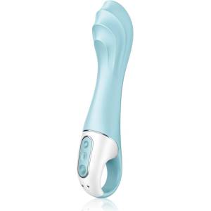 Satisfyer AIR PUMP VIBRATOR 5+ вибратор Blue 20 см