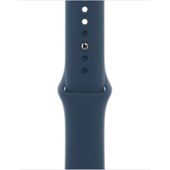 Apple Оригинална силиконова каишка за Apple Watch 38мм, 40мм, 41мм (син) - Apple Watch Sport Band Abyss Blue (разопакован продукт) (MKUE3ZM/A)