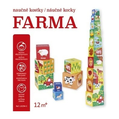Naučné kostky/náučné kocky - Farma