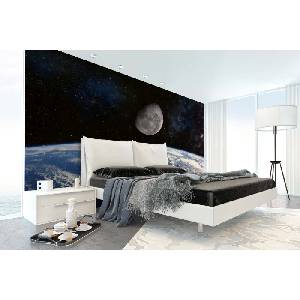 DIMEX ART Самозалепваща се флизелинова фототапета земя и луна 375 x 250 см