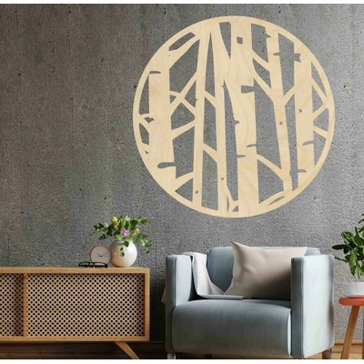 Moderní obraz na zeď | XLUTF: Přírodní překližka - Topol přírodní Rozměr 40 cm 4027-56450 PR0380 plywood
