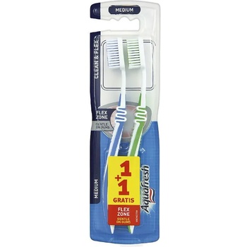 Aquafresh Четка за зъби Clean & Flex, Duo