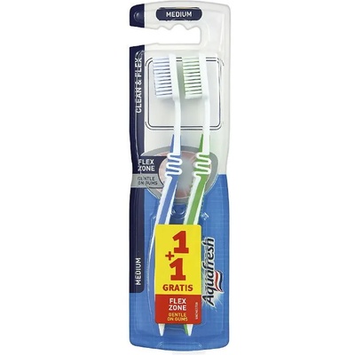 Aquafresh Четка за зъби Clean & Flex, Duo