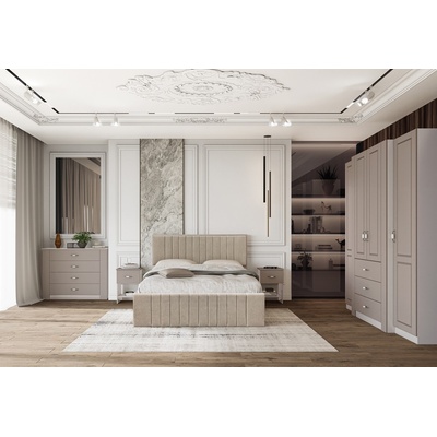 IRIM Тапицирано легло Boutique 160 / 200 кашмир / капучино мат