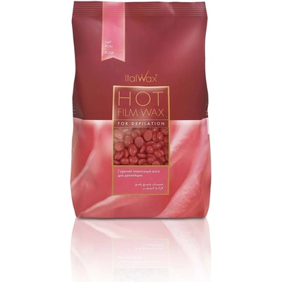 Italwax FilmWax depilační vosk samostržný voskové granule Růže 500 g