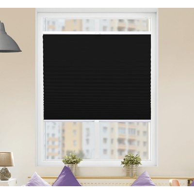 FOA Plisé roleta, s profilom Classic, Tieniaca, Čierna, P 10462 55 x 190 cm