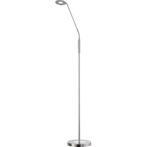 Fischer & Honsel LED затъмняваща се подова лампа в сребрист цвят (височина 150 cm) Dent - Fischer & Honsel (40107)