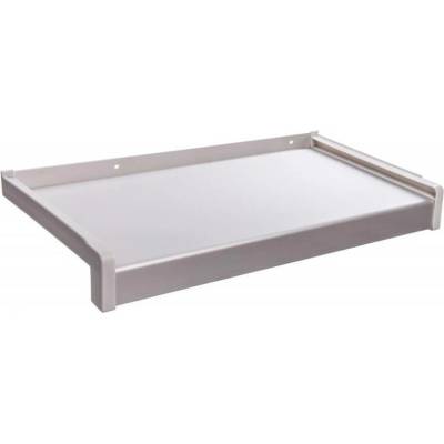Deokork Venkovní hliníkové ohýbaný parapet 90x500x40 mm Stříbrný